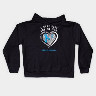 I Wear White For My Mom Diabetes Awareness Gift Kids Hoodie